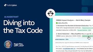 Holistiplan AI Assistant -  Diving into the Tax Code