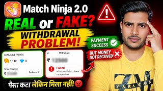 Match Ninja 2 App Real or Fake? Match Ninja 2 App Redeem Code? Match Ninja 2 App Withdrawal Pending screenshot 2