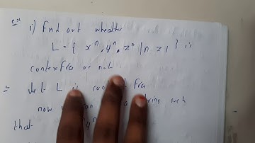 13 Pumping lemma for context free language