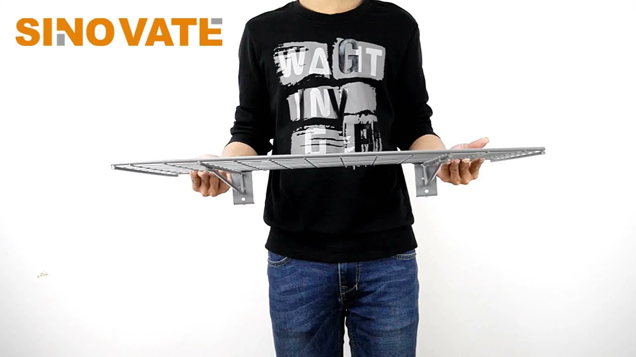 How to use slat wall wire shelf rack Sinovate GL33