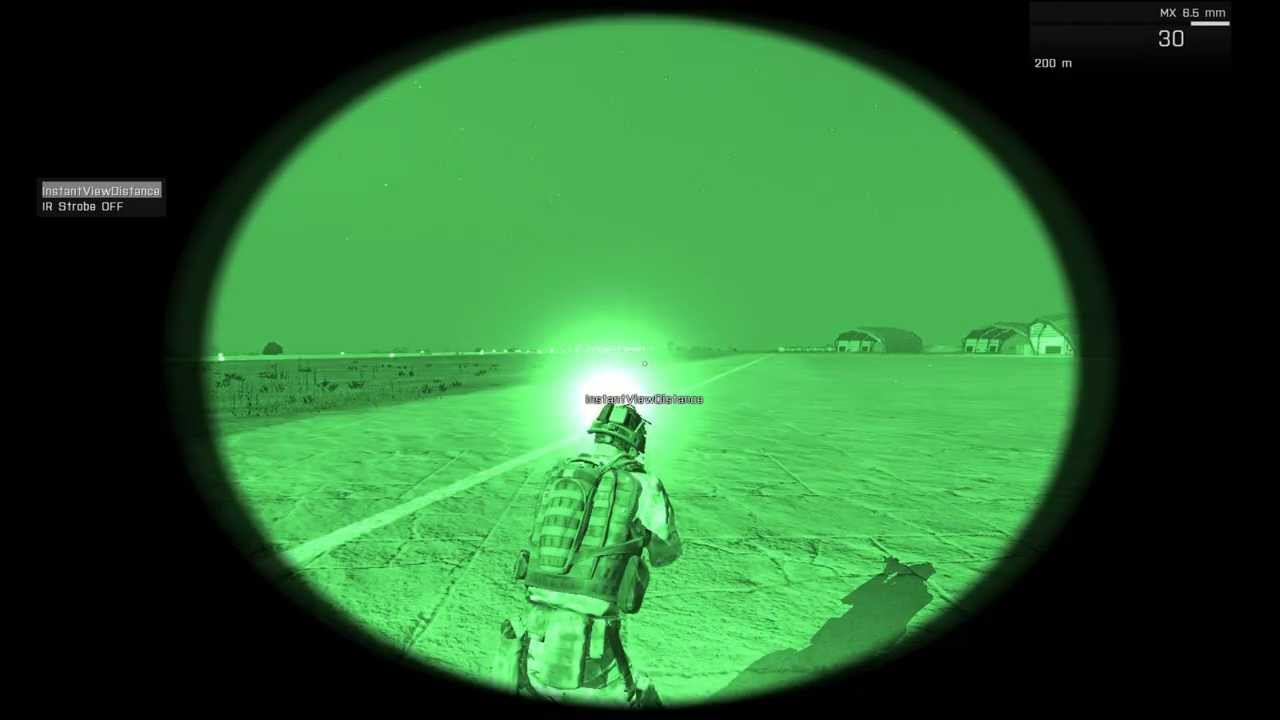 IR Strobe addon for ArmA 3 - YouTube