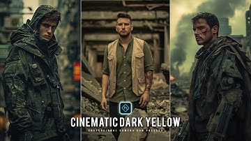 Cinematic Dark Yellow - Camera Raw Filter Presets Free Download - Color Grading Photoshop Tutorial