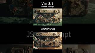 VEO 3.1 - Normal VS JSON  #aidesign #Animation #videomarketing #digitalart
