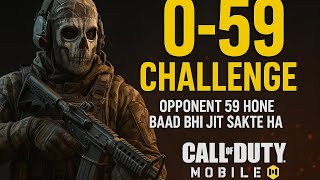0-59 Challenge In Codm Still Won The Game?