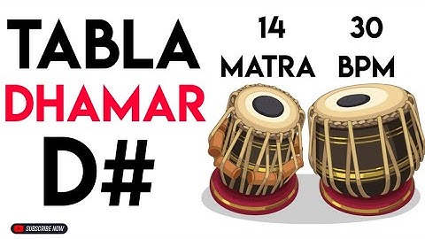 Dhamar Taal Tabla Loop D# Scale | 30 Bpm | 14 Matra|#muzzico
