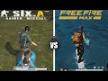 SIX.A Raider Mission vs Free Fire Max Battle Royale Comparison 2023 🔥||  Garena Free Fire Max