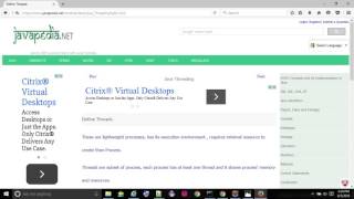 Define Threads: - javapedia.net
