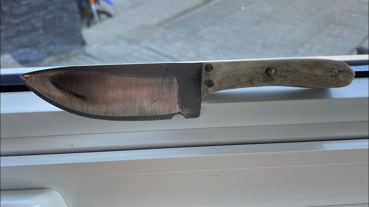 How to make a deer antler knife YouTube