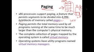 Flat Segment Model and Paging