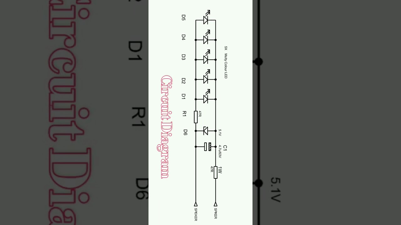 Rs.20 Only Multi color LED VU Meter circuit Diagram, Mono innovation