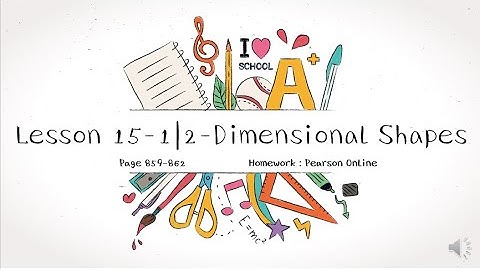 EnVision Math Grade 2 Lesson 15-1 | 2 Dimensional Shapes