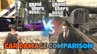 COMPARISON BETWEEN CAR DAMAGE IN GTA IV VS GTA IV ( 2008  2023 )