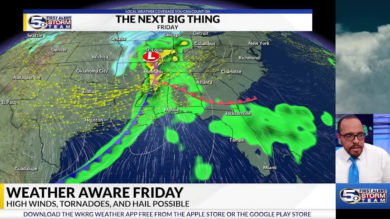 WEATHER AWARE: Severe Storms Possible Friday - YouTube
