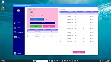 Restaurant Management System Using C#.Net and SQL Server