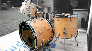 Drum Kit made from Reclaimed Closet Doors   I've made a full band!