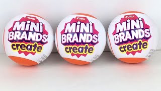 Mini Brands CREATE Master Chef DIY Mini Food Craft Capsules ✨ Unboxing & Review #minibrands