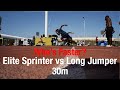 WHO'S FASTER? 🤔 Sprinter vs Long jumper 30m showdown🔥