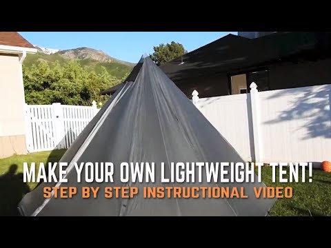 diy tipi tent backpacking