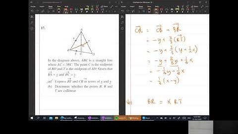 Form 5 Add Math Vectors