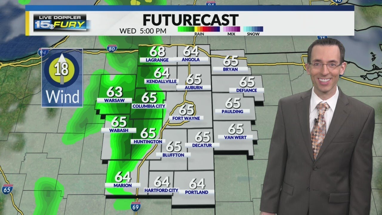 Severe storm chances this evening - YouTube