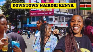 DOWNTOWN NAIROBI KENYA  2024🇰🇪 -Raw & Unfiltered Walking Tour ft @kobenata @tinajules110