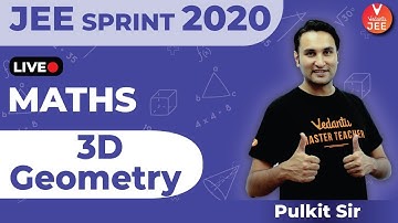 3D Geometry for JEE Mains 2020 | JEE Maths #jee2020 | JEE Main Mathematics | JEE Main 2020 | Vedantu