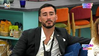 Afonso appears very shaken and displays a surprising attitude during the "hot seat" segment.
