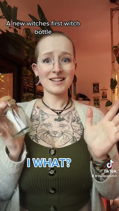 When a beginner witch learns how you make a traditional witch bottle #witchcraft #witchy