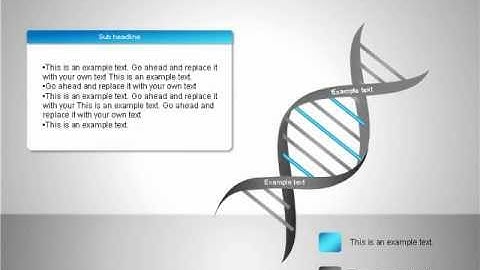 DNA Strand Digram for PowerPoint