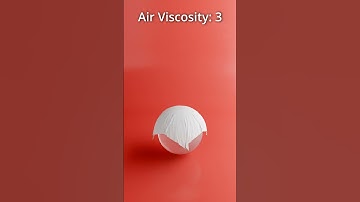 Simple Cloth Simulation & Air Viscosity 🔥🌬🔮 #satisfying #3d