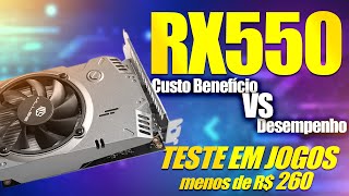 Placa de Video de entrada com Desempenho TOP é a RX 550 | 4GB | MLLSE | Aliexpress