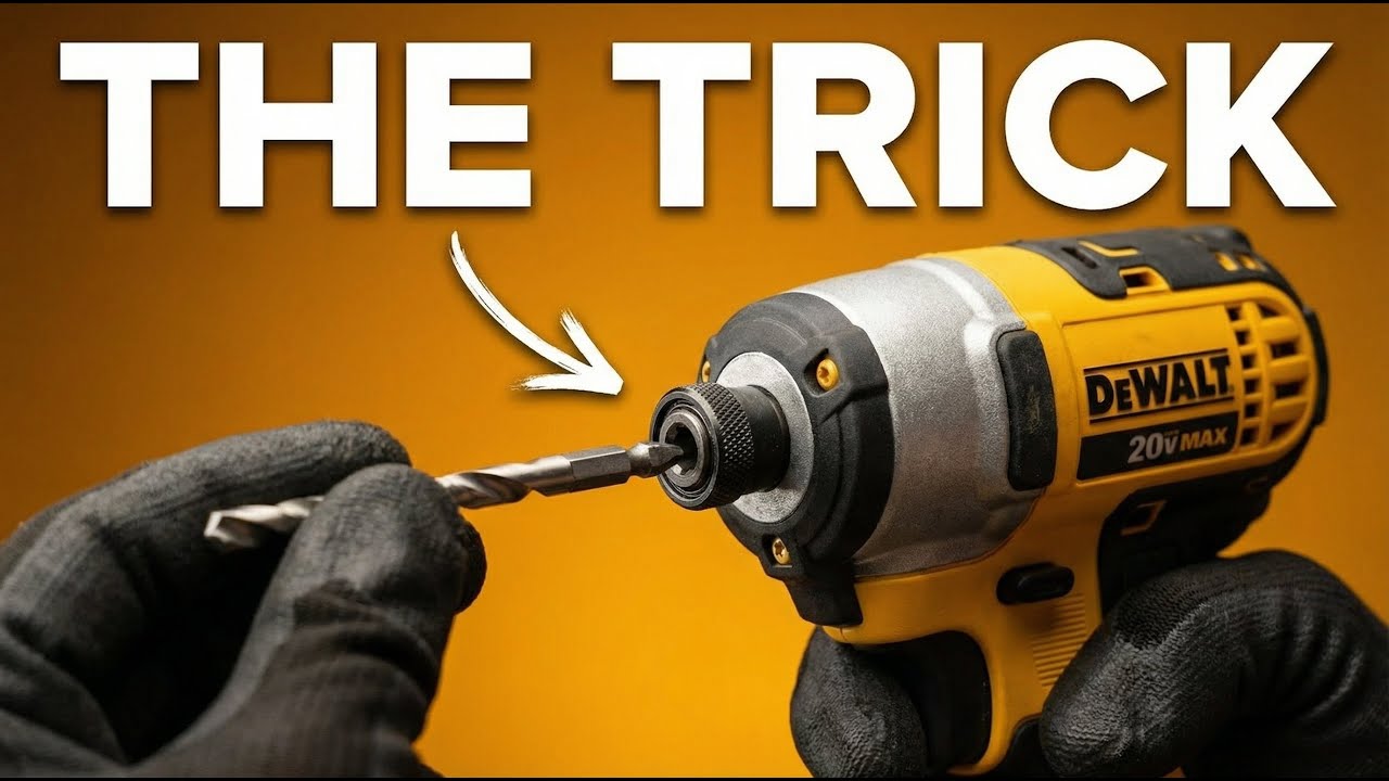 How To Change Drill Bit Dewalt 20v Max Impact - YouTube