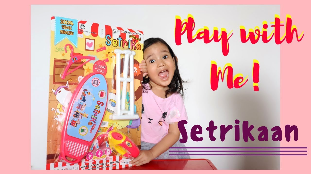 SERUNYA UNBOXING MAINAN  ANAK  SETRIKAAN Binta Kecil  YouTube