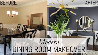 Modern Dining Room Makeover