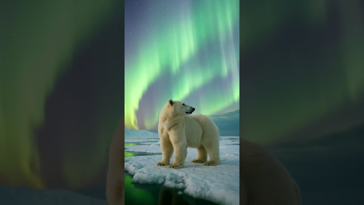 What Happens When a Polar Bear Meets the Aurora? 