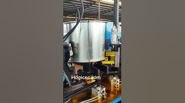 Hogi Automatic Flanging and Punching Machine for Axial fan centrifugal fan #flangeforming