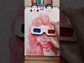 Rumi vs Two Dolls (Squid Game) 👧❌👦 #art #drawing #3dglasses #kpopdemonhunters