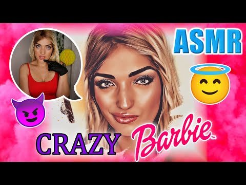ASMR 🤔😨Atención Personal CRAZY BARBIE ✂😈 Te estropea el cabello