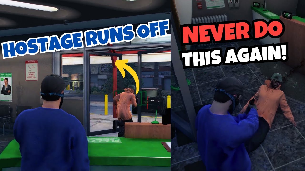 Manor Smoke Their Fleeca Hostage After He RUNS Off | NOPIXEL 4.0 GTA RP