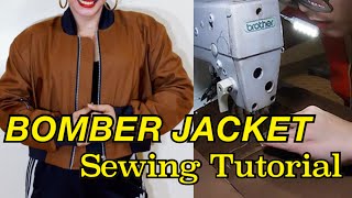 HOW TO MAKE A BOMBER JACKET PT. 2 | SEWING TUTORIAL | LA MODÉLISTE