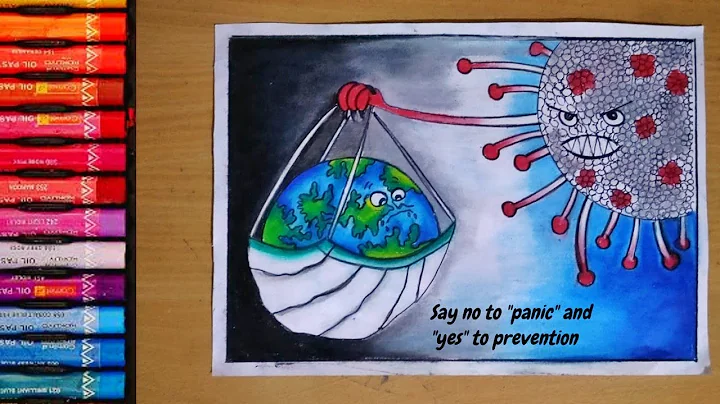 Coronavirus cartoon theme drawing||Preventive measures by WHO|| a drawing with message