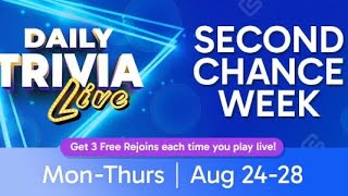 Swagbucks Daily Trivia Live 8.28.2026