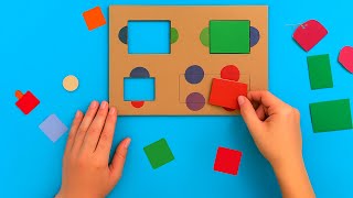 DIY Color Shape Matching Game Fun Educational Toy for Kids
