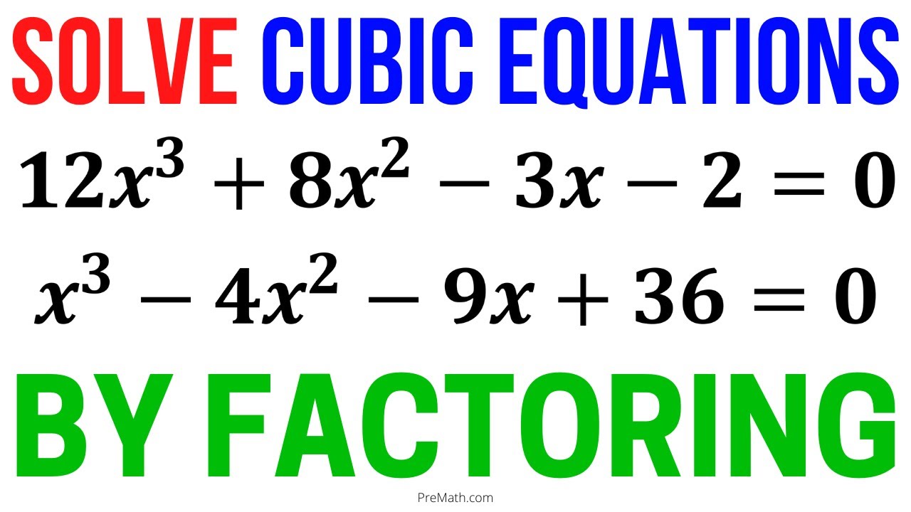 Learn How to Solve Cubic Equations FAST | Easy Factoring Method | Step