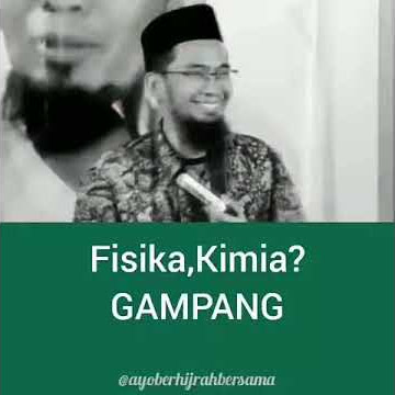 Rumus Fisika, Kimia, Gampang ? - Ust. Adi Hidayat