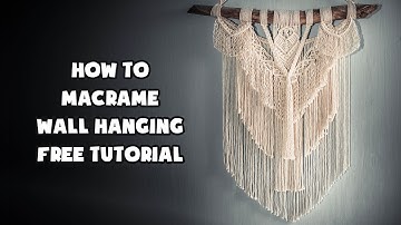 How to DIY Large Driftwood Macrame Wall Hanging | Boho style | Free Tutorial by LIT decor