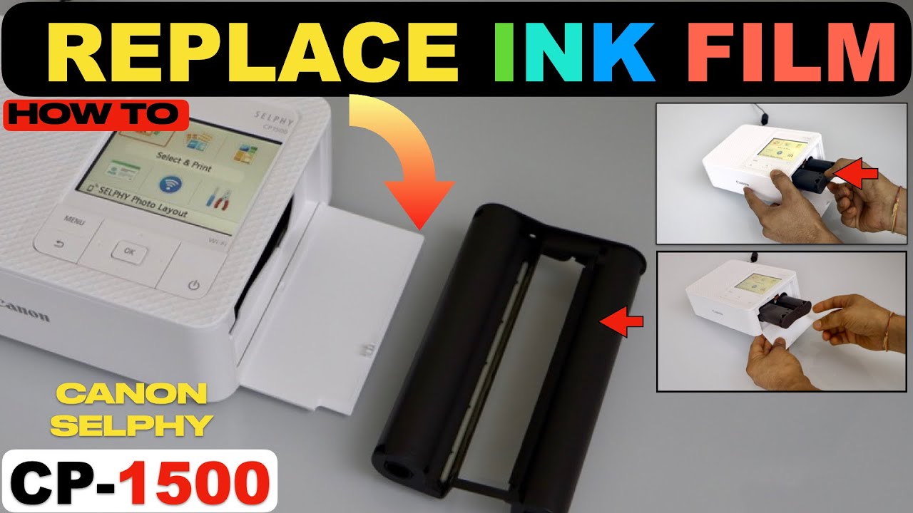 Canon Selphy CP1500 Ink Cartridge Replacement ! 