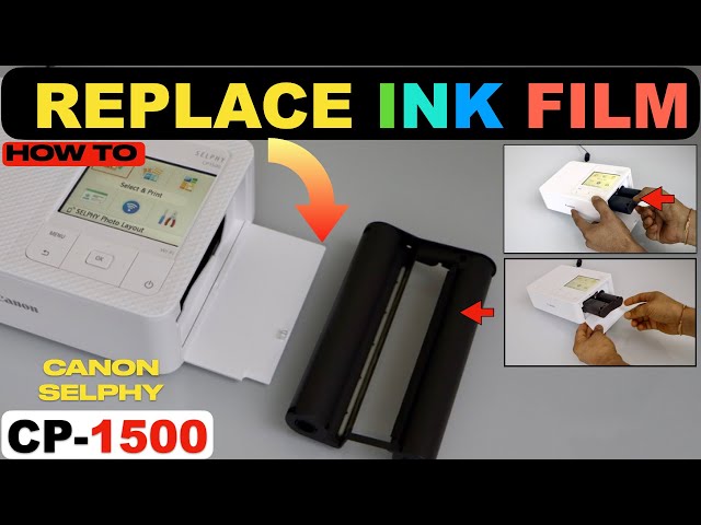 Canon Selphy CP1500 Ink Cartridge Replacement ! 