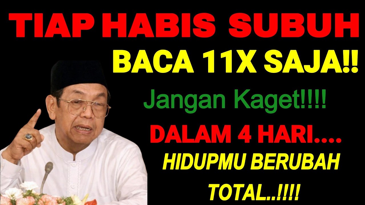 Habis Subuh Baca Surah Pendek Ini 11x!!Gak sampai 4 hari Hidupmu Mendadak Kaya.......