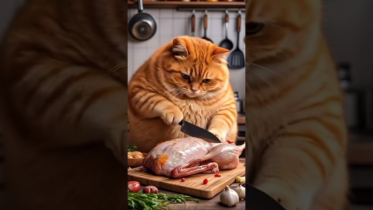 Can a cat roast a duck?!